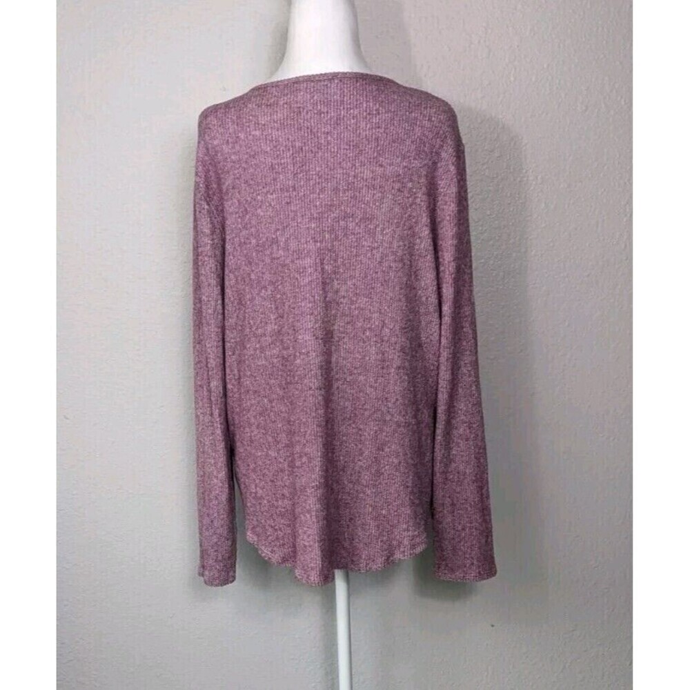 Anthropologie XL Saturday Sunday‎ Emilia Brushed Fleece Tie Front Top - Picture 4 of 9
